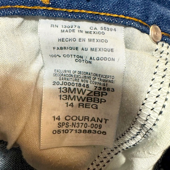 Boys Wranglers 14 Regular - Picture 2 of 4